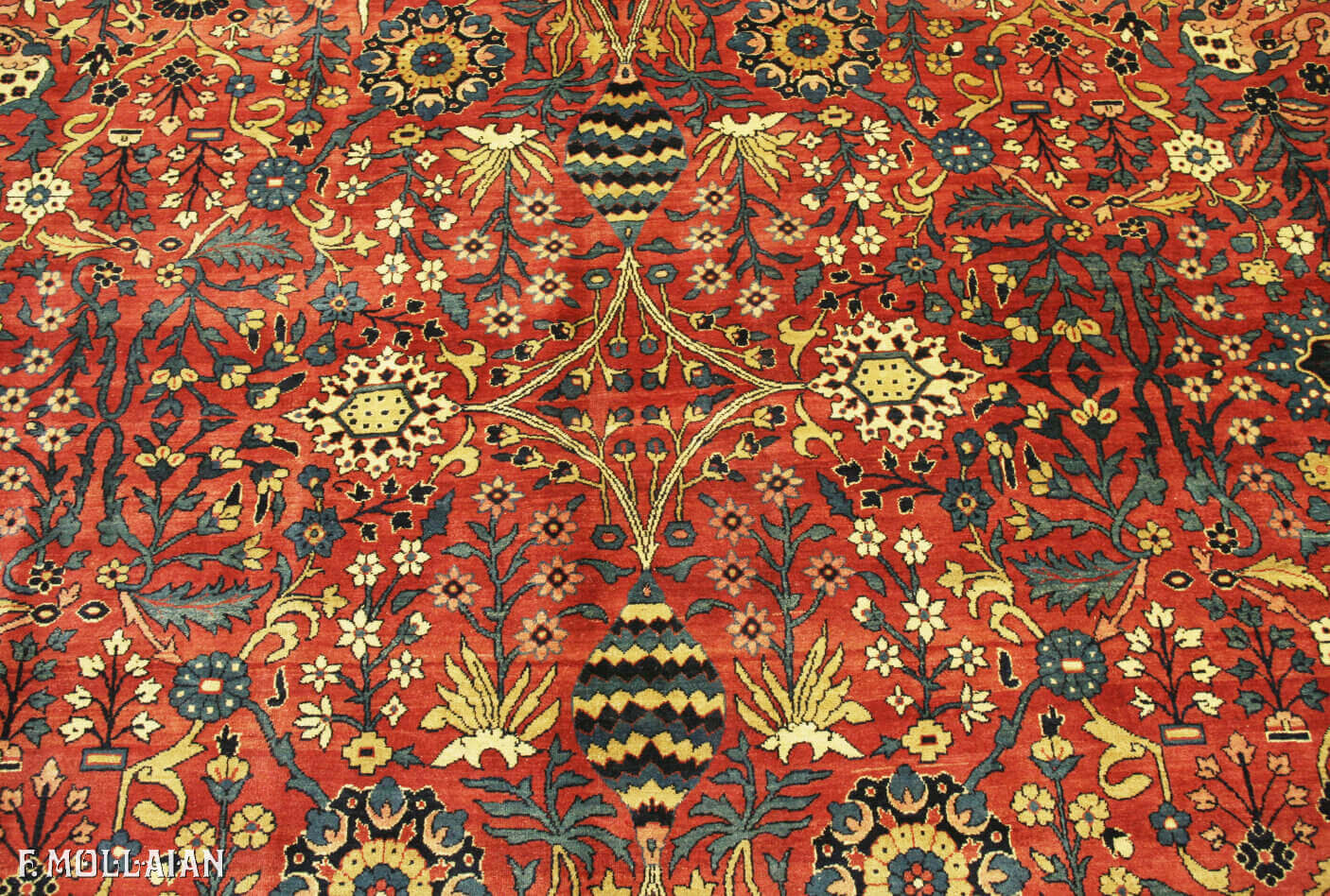 Antique Persian Kerman Signed “OCM” Carpet n°:12689950